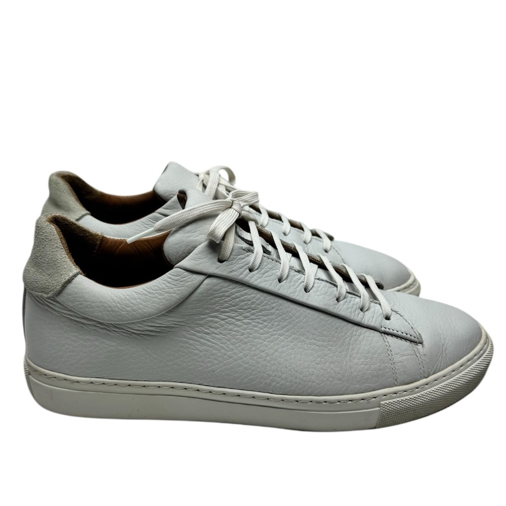 Goat Lane White Leather Men's Golf Shoes - Picture 7 of 8